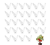 SHUOHONG 30 Pezzi Piegatrici per Piante, Clip per Piegare le Piante, Piegatrice per Piante Clip 360 Gradi, Pianta Benders, per Piegare Gli Steli Delle Piante Cambiare la Direzione di Crescita (Bianco)