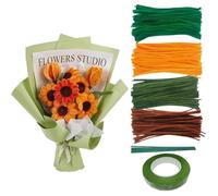 SHUOHONG 300 Pezzi Scovolini Colorati per Lavoretti, Scovolini per Lavoretti, Scovolini Pipa, Steli Ciniglia Pipe Bastoncini per Fai Da Te Decorativi Artigianato Natale Decorazion (Giallo)