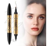 SHUOHONG Matita Sopracciglia, Matita Eyeliner 2 in 1 Tinta Sopracciglia, Sopracciglia Make Up, Matita Sopracciglia Waterproof, Penna per Microblading 3d Impermeabile per Sopracciglia (Marrone Chiaro)