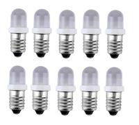 ShuoHui 10 lampadine LED E10 Spot a vite per bicicletta, colore bianco, 3,5 V-4,5 V DC 6000 K 0,2 W