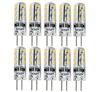 ShuoHui 10 lampadine LED G4, 1,2 W, 24 SMD, bianco caldo 3000 K, ricambio per lampadine alogene da 10 W, lampadine LED G4, 120 lm, mini lampadina a LED non …