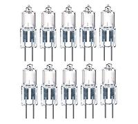 ShuoHui 10 luci alogene G4, 10 W, luce bianca calda, protezione UV 12 V DC