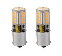 ShuoHui 2 lampadine piccole 1156 12 V, design impermeabile, 5 Watt, colore bianco per barca, illuminazione all'aperto (bianco caldo 3000 K)