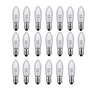 ShuoHui -- 20 lampadine a LED E10 di ricambio per catena luminosa 9 V-55 V AC 0,2 W 3000 K