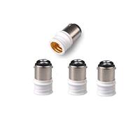 ShuoHui - Adattatore per lampadina da B15/BA15D a E14 , 4 pezzi