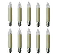 ShuoHui Candele di ricambio per arco di Natale, 8 V, 3 W, per albero di Natale, candele, luci interne ed esterne, con 30 punti di combustione, lampadine per arco luminoso E10/8 V/3 W/22 lumen, 65 mm
