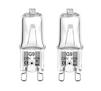 ShuoHui Lampadina alogena G9, 40 W, 230 V, per forno e microonde, 300 °C, resistente al calore (2)