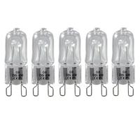 ShuoHui Lampadina alogena G9, dimmerabile, luce bianca calda, 2800 K, 230 V, 28 W, 370 lumen, per applicazioni in forno e microonde, 300 °C, resistente al calore (5)