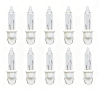 ShuoHui Lampadina di ricambio/per mini luci a incandescenza, 12 V, 1,2 W, blister, bianco caldo (10)
