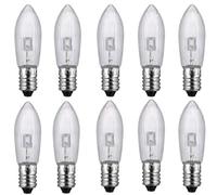 ShuoHui Lampadine LED di ricambio E10, 10 pezzi, per ghirlanda di lampadine, 10V-55V AC