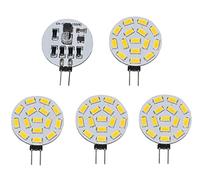 ShuoHui LED G4, 12 V, 24 V, dimmerabile, 3,5 W, 350 lumen, 15 SMD 5630 DC, 10 V-30 V, 5 pezzi, bianco caldo 3000 k..
