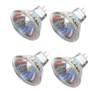 ShuoHui MR11 - Lampadina alogena 12 V 10 W GU4 Bi-Pin Base Spotlight, copertura in vetro dimmerabile, diametro 35 mm, bianco caldo, 2700 K (4)