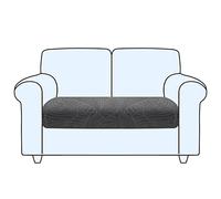 SHUOJIA Copriseduta Divano, Fodera per Cuscino Indipendente, Antiscivolo Copriseduta Divano Elasticizzato Copri Cuscini Divano 1/2/3/4,Protezione del Cuscino Sedile del Divano (Grey,2-Seater)