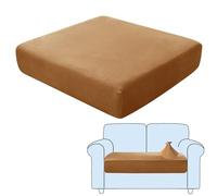 SHUOJIA Fodere per Cuscini per Divani, Protezioni per Cuscini per Sedili in Tessuto di Velluto Elasticizzato,Cuscino per Divano Fodera per mobili Coprisedile per Divano (Sunset Cafe,2-Seater)
