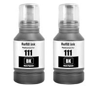 SHUOLEI 111 Inchiostro Compatibile per C13T03M140 Cartucce d'inchiostro Nero per ET-M1100 ET-M1120 ET-M1140 ET-M1170 ET-M1180 ET-M2120 ET-M2140 ET-M2170 ET-M3140 ET-M3170 ETM3180 (2 Colores Negro x 2)