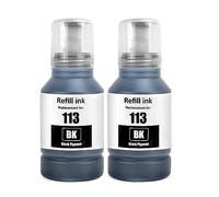 SHUOLEI 113 Inchiostro Compatibile con Epson 113 Flaconi di Inchiostro Multipack per ET-5150 ET5150 ET-5170 ET-16650 ET-16600 ET-16150 ET-15000 ET-5100 ET-5160 ET-5800 Pro ET-5850 (2 Pack Nero×2)