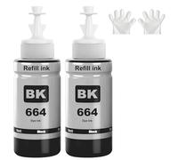 SHUOLEI 664 Inchiostro Compatibile con Epson 664 Flaconi di Inchiostro Multipack per ET-2500 ET-2550 ET-2600 ET-2650 ET- 3600 ET-4500 ET-4550 ET-14000 ET-15000 ET-16500 L100 L110 L200 L210 L350 L355