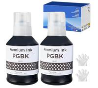 SHUOLEI GI-51 Flaconi di Inchiostro Compatibile con Canon GI51 Inchiostro Multipack per Pixma G1520 G1560 G2520 G2560 G3520 G3560 G1530 G2570 G4570 G5050 G6050 G7050 GM2050(2-Pack,nero x 2)