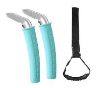 Shuoshenm 2 Pack Car Door Handle Support Up to 450 lbs, Ergonomic Grab Handle for Elderly, Non - Slip Silicone Grip Auto Assist Bar for Safe Vehicle Entry and Exit (Verde)