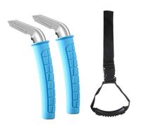 Shuoshenm 2 Pack Car Door Handle Support Up to 450 lbs, Ergonomic Grab Handle for Elderly, Non - Slip Silicone Grip Auto Assist Bar for Safe Vehicle Entry and Exit (Blu)