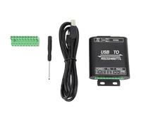 Shuoshenm Convertitore USB a RS232 RS485 RS422 TTL, adattatore USB isolato industriale con custodia in lega di alluminio, compatibile con 11, 10, 8.1 e Android per sistemi di controllo i