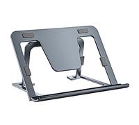 SHUOSUO Supporto Tablet Regolabile e Pieghevole, Porta Sottile Portatile in Alluminio per Tavolo, Compatibile con iPad Pro/Air/Mini, Samsung Tab, Surface Pro, Kindle Fire (7-13") (Grigio)