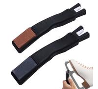 Shupakul 2 affilacoltelli in ceramica per pattini da ghiaccio - affilatrici a doppia faccia con pietra affilatrice - lama portatile per pattini da ghiaccio per pattini da hockey