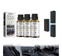 Shupiquant Crystal Coating for Car Plastic Parts, 2025 New Plastic Parts Crystal Coating, Restorer Refurbish Agent with Sponge, Refurbish Agent with Sponge Long Lasting (3pcs)