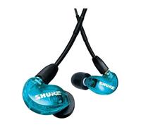 Cuffia con microfono Shure AONIC 215 Auricolare Connettore 3.5 mm Blu, Traslucido [SE215DYBL+UNI-EF]