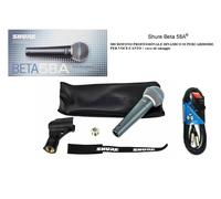 SHURE BETA 58A BETA 58 MICROFONO DINAMICO SUPERCARDIOIDE PER VOCE + CAVO XLR