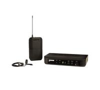 Shure BLX14/CVL UHF - Sistema microfonico wireless - Perfetto per interviste, presentazioni, teatro - Durata della batteria 14 ore, portata 91,4 m | Include microfono lavalier CVL, ricevitore a canale
