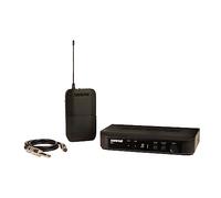 Shure BLX14 UHF Sistema wireless per chitarra e basso con jack da 1/4, batteria 14 ore, raggio 100m, include cavo strumento e ricevitore singolo canale, banda S8