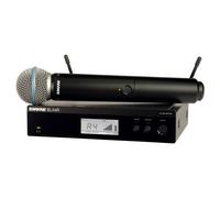 Shure BLX24RE-B58-M17 Sistema Microf. Wireless Pro rack con Palmare BETA58, Nero