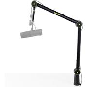 SHURE by Gator - SH-BROADCAST1 - braccio desk deluxe a morsetto per microfono da tavolo SHURE per podcasting - con canale di gestione dei cavi