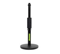 Shure by Gator, Asta Microfonica da Tavolo con Base Rotonda e Frizione a Torsione Regolabile in Altezza, con Base da 15 cm, (SH-DESKTOP1)