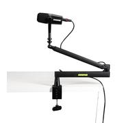 Shure by Gator SH-BROADCAST2 - Supporto per microfono da scrivania, completamente regolabile per podcast, streaming e home office