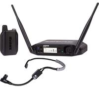 Shure GLXD14+/SM35 Sistema microfonico digitale wireless dual band Pro per altoparlanti, esecutori, presentazioni - Durata della batteria 12 ore, portata 30,5 m | Microfono auricolare SM35, ricevitore