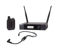 Shure GLXD14R+/SM35 Sistema microfonico wireless digitale Dual Band Pro per altoparlanti, esecutori, presentazioni - Durata della batteria 12 ore, portata 30,5 m | Microfono auricolare SM35