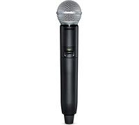 Shure GLXD2+/SM58 Trasmettitore wireless portatile con capsula microfonica vocale SM58 e batteria SB904, da utilizzare con i sistemi di microfoni wireless GLX-D+ (ricevitore venduto separatamente)