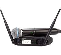 Shure GLXD24+/B58 Dual Band Pro Digital Wireless Microfono Sistema per Chiesa, Karaoke, Voce - Durata della batteria 12 ore, portata 30,5 m | BETA 58A Microfono vocale palmare, ricevitore a canale singolo