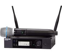 Shure GLXD24R+/B87A Dual Band Pro Digital Wireless Microfono Sistema per Chiesa, Karaoke, Voce - Durata della batteria 12 ore, portata 30,5 m | BETA 587 Microfono vocale portatile, ricevitore per