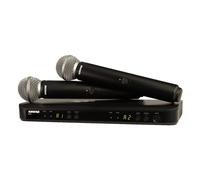 Shure Microfono professionale BLX288/SM58 Nero con tecnologia Wireless