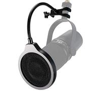 Shure MV7 Pop Filter - Parabrezza in Metallo 3 Strati 4 Pollici con Clip Collo d'oca Flessibile 360 ° Mic Shield per Maschera per Shure MV7 di YOUSHARES