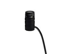 Shure MX185 - Microfono lavalier/bavero con microfono a filo nero, microfono lavalier/bavero, -35 dB, 50 - 17000 Hz, cardioide, cablato, XLR-3