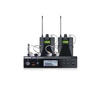 Shure PSM300 P3TRA215TWP Pro Wireless In-Ear Personal Monitor System con auricolari SE215-CL, confezione doppia - H20 Band
