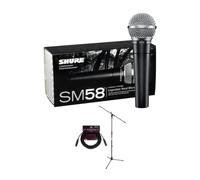 Shure Set microfono vocale dinamico cardioide con supporto e cavo (3 pezzi)