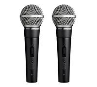 Shure SM58S - Microfono vocale professionale con interruttore on/off, confezione da 2