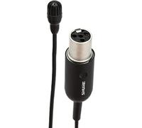 Shure TwinPlex TL47B O-MTQG-A Microfono Lavalier omnidirezionale con kit di accessori, TA4F, nero