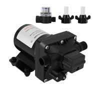 Shurflo 4008-101-E65, Erogatori di Acqua Calda e Fredda, 55 Psi 3 Galloni Al Minuto 7,5 Ampere 12 V Pompa Acqua Autoadescante per Roulotte 4008101E65