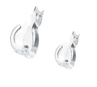 Shurhome 2 ganci decorativi per gatti in plastica con adesivo, per strati di accessori per pulsanti, ganci per gatti per porte